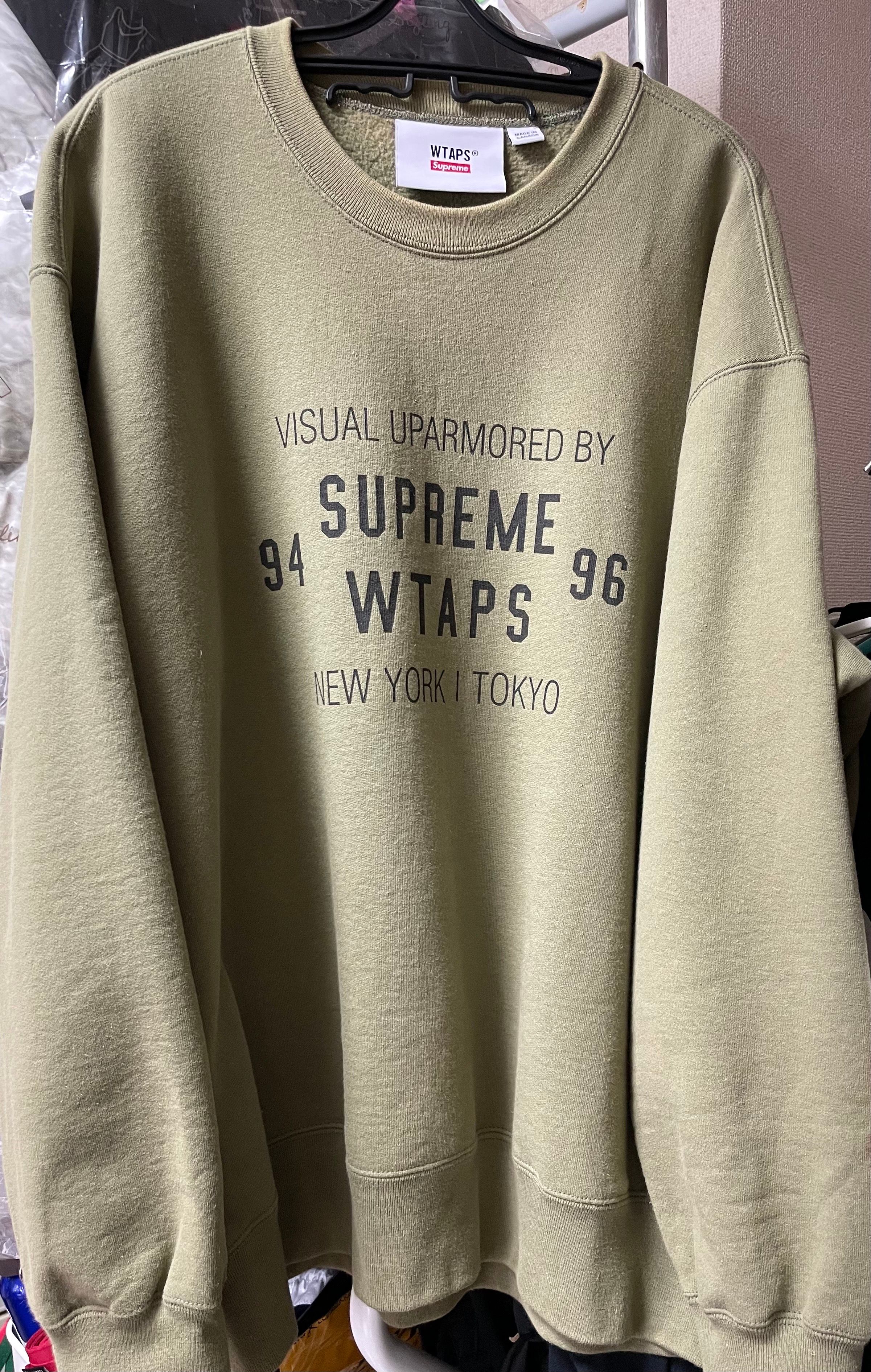 Supreme / WTAPS Crewneck "Light Olive"