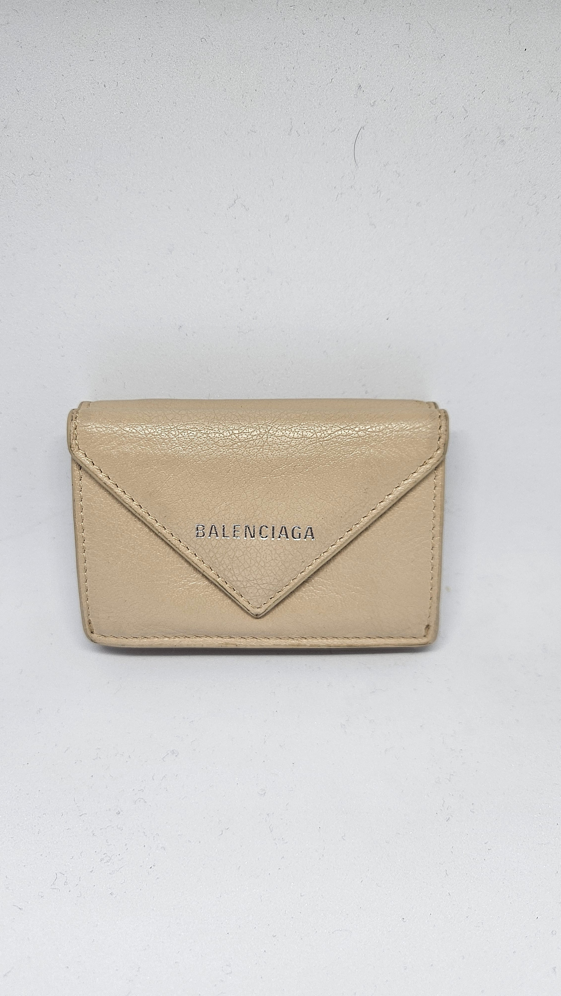 BALENCIAGA Papier Mini Wallet "Light Tapioca"