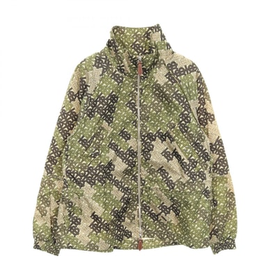 バーバリー BURBERRY TBモノグラム ナイロンジャケット 衣料品 アウター ナイロン レディース カーキ系 / マルチカラー 【中古】