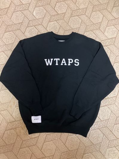 Wtaps Academy / Sweater / Cotton. College "Black"