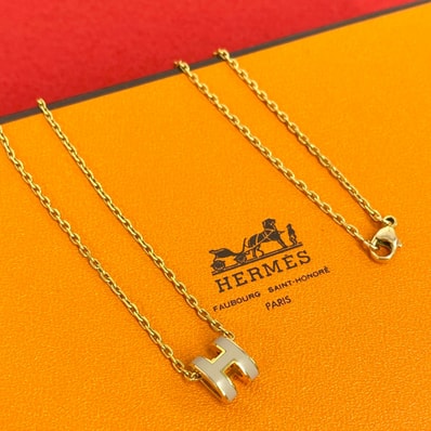 HERMES エルメス ミニ ポップアッシュ ネックレス GP ネックレス ローズドラジェ ゴールド
21481