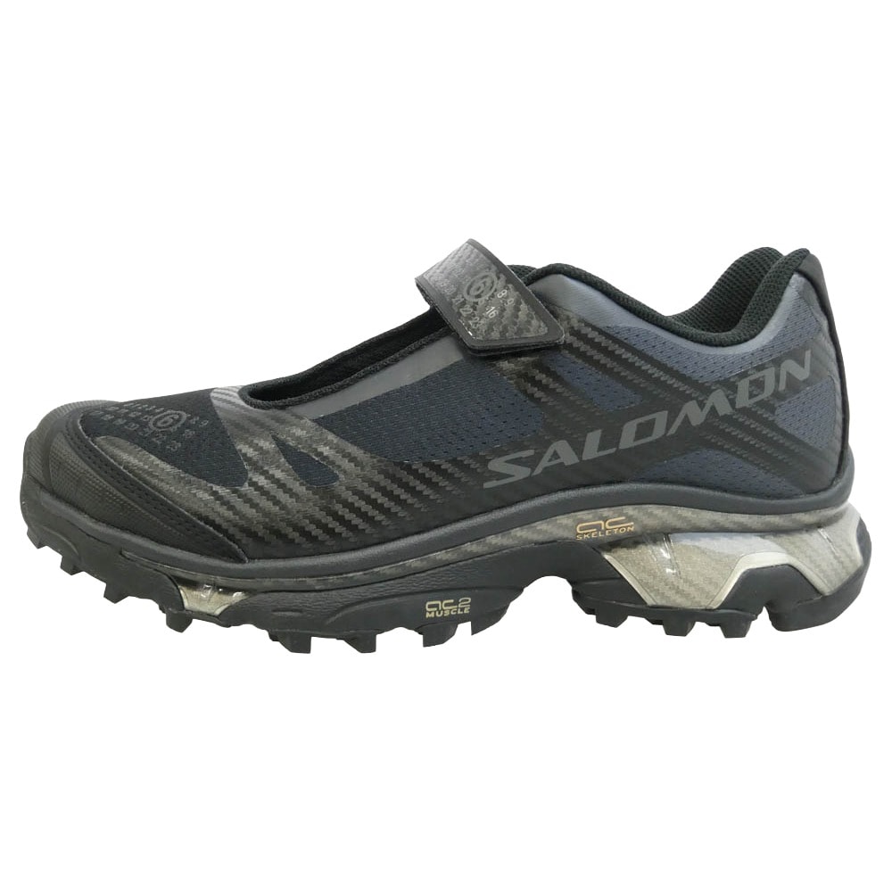 MAISON MARGIELA salomon 476824 MM6 × Salomon XT-Mary Jane Black Soft Clay エムエムシックス サロモン XT メリージェーン ローカット スニーカー 27.5cm【極上美品】【中古】