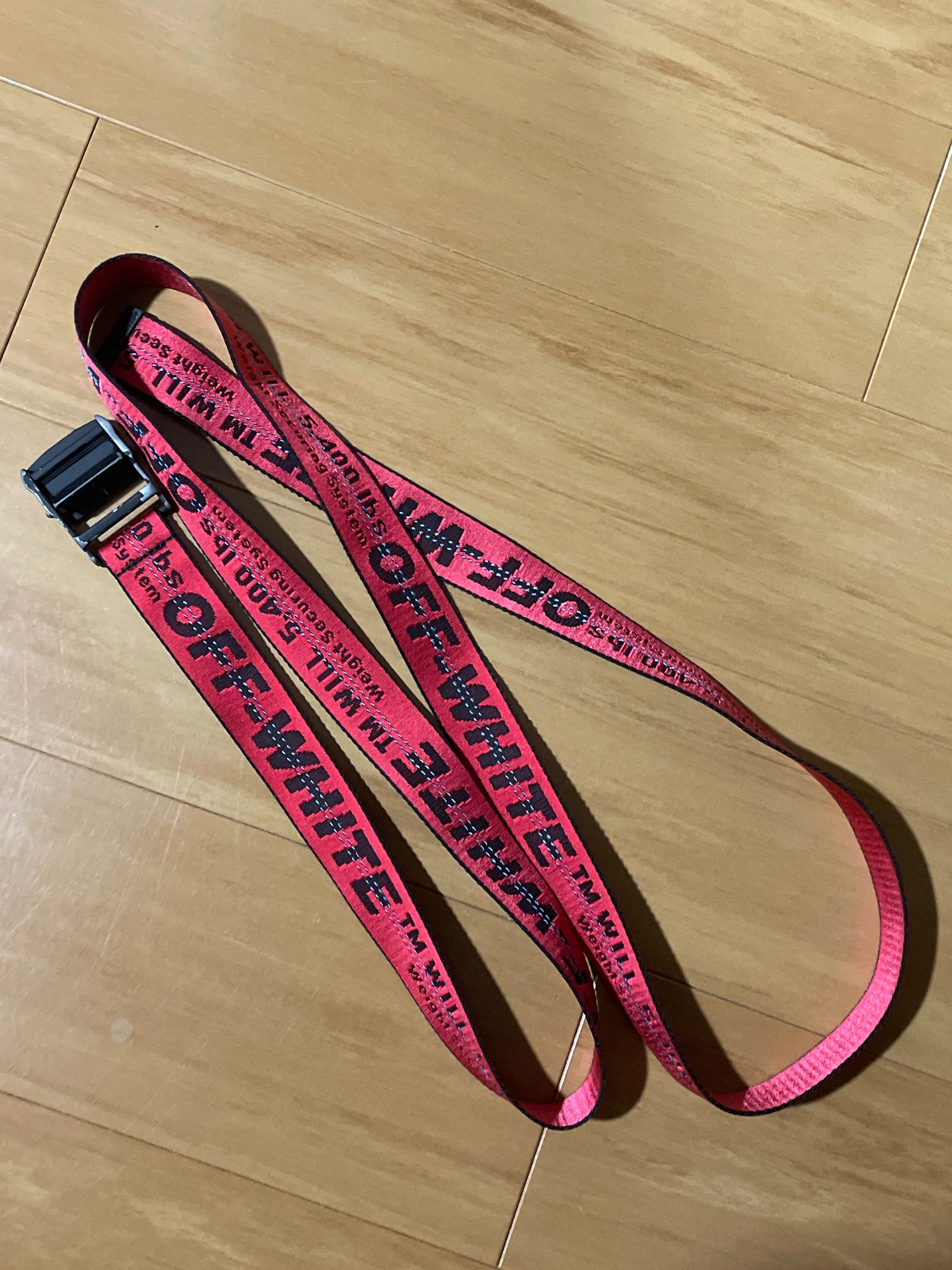Off-White ロングベルト レッド