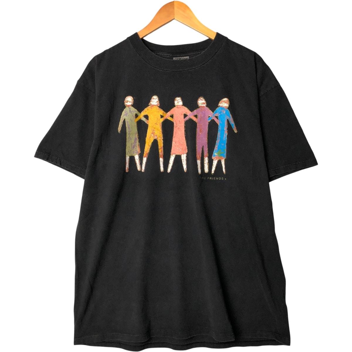 古着 オニータ ONEITA POWER-T メッセージプリントTシャツ メンズXL相当/eaa579374