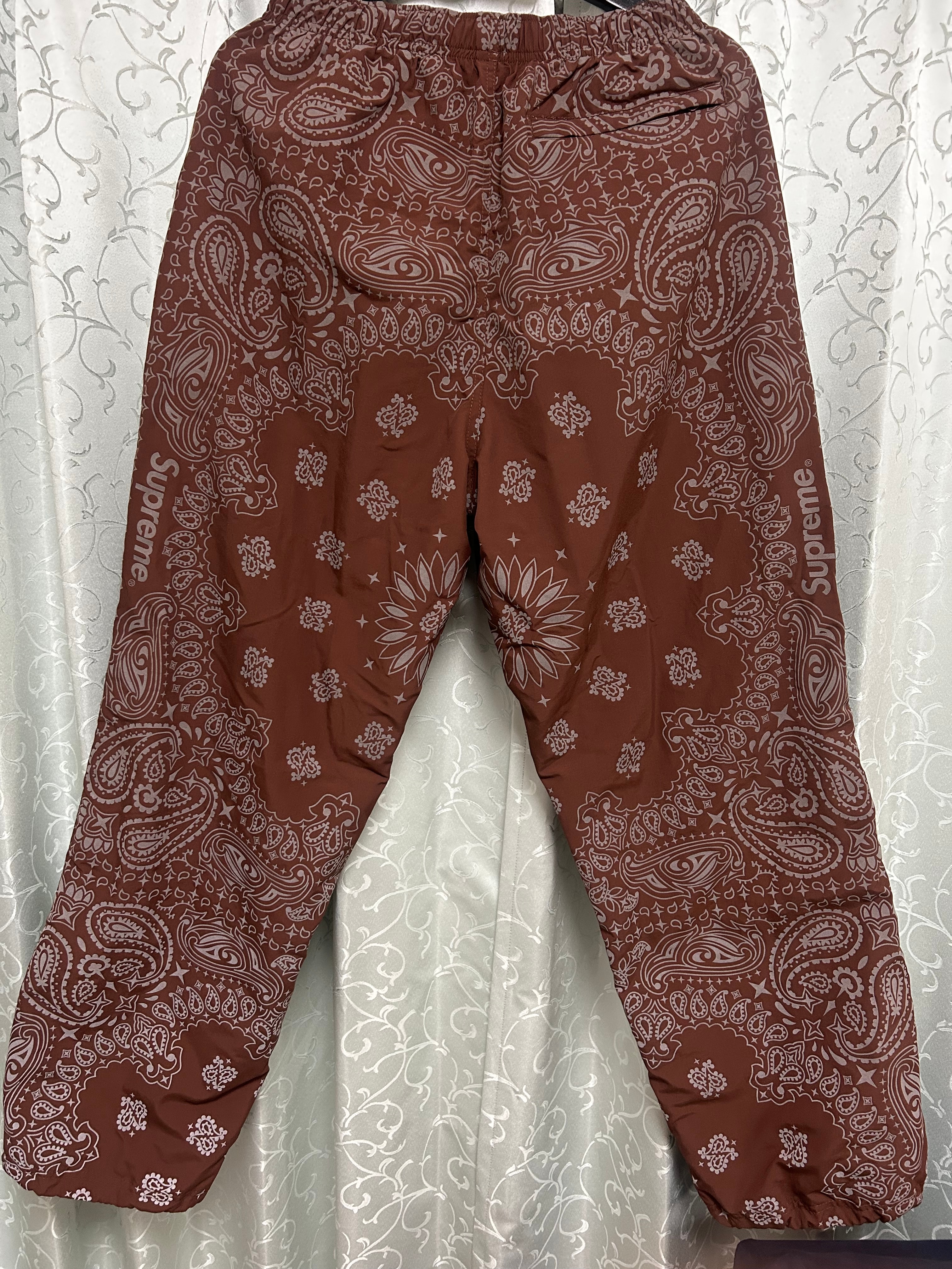 Supreme Reflective Bandana Track Pant "Brown"