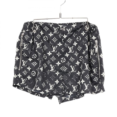 ルイ・ヴィトン LOUIS VUITTON モノグラム ショートパンツ パンツ 衣料品 ボトムス ナイロン レディース ブラック系 / ホワイト系 RW201W DFU FIPA12 【中古】