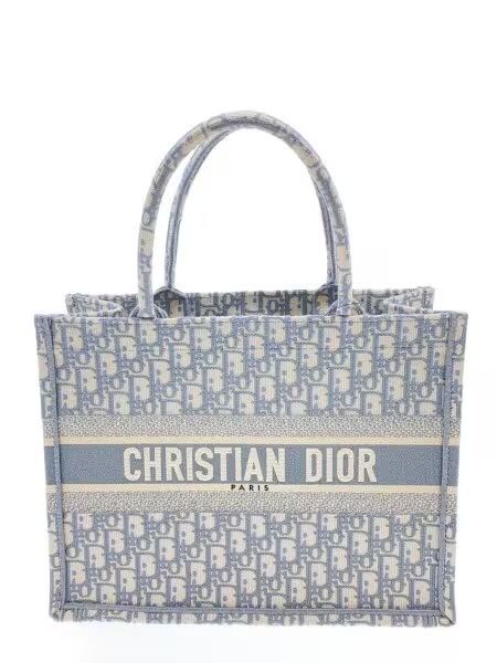 Dior Book Tote Medium Bag Dior Oblique Embroidery "Gray"