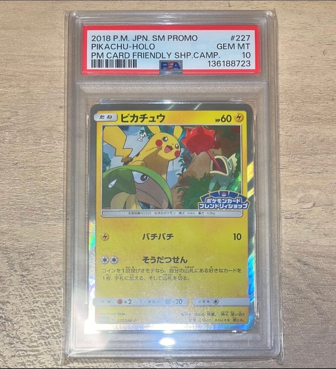 ピカチュウ P [SM-P 227](プロモーションカード「ポケモンカードフレンドリィショップ限定キャンペーン」)