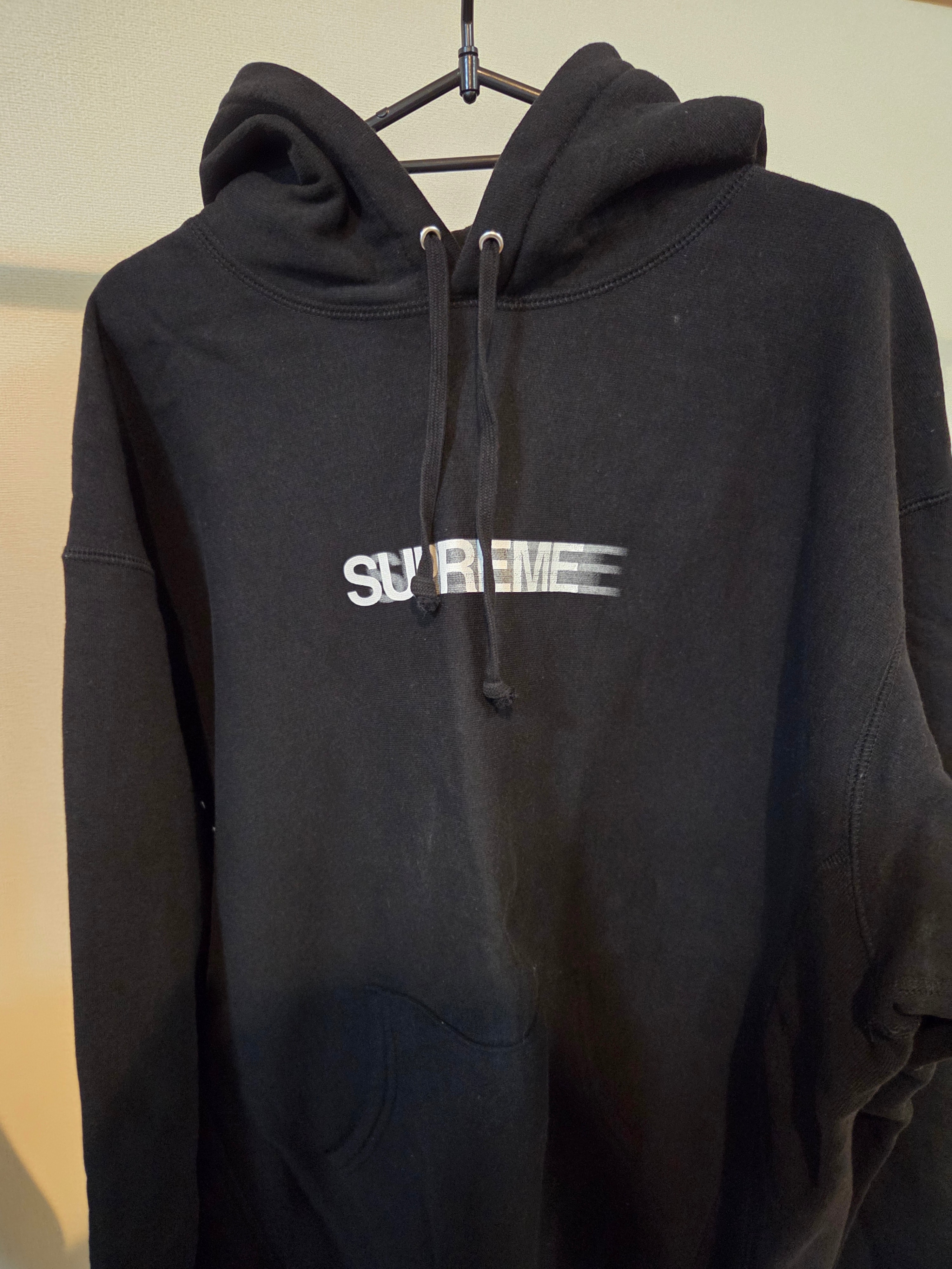 Supreme Motion Logo Hooded Sweatshirt "Black" (23SS)