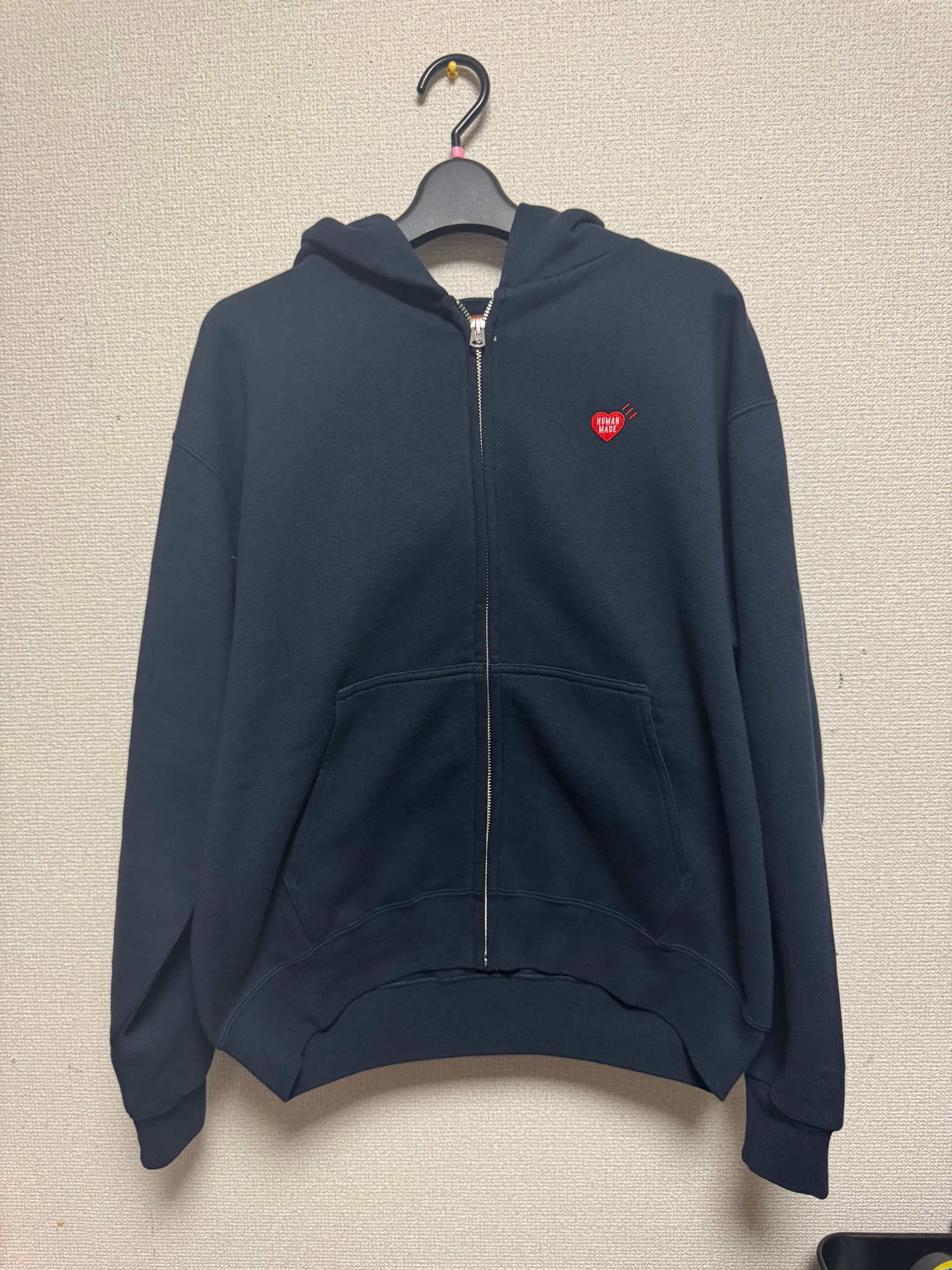 HUMAN MADE Classic Zip-Up Hoodie "Navy"