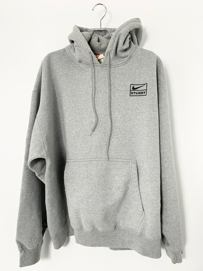 Stussy × Nike NRG Washed Hoodie (US Size) "Grey" DJ9488-063