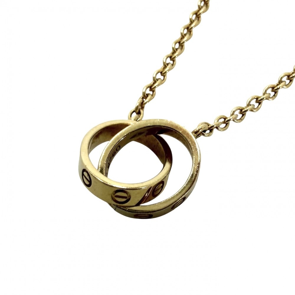 CARTIER カルティエ ネックレス ベビーラブ LOVE ジュエリー アクセサリー Au750 18金YG K18イエローゴールド    レディース 約6.7g【中古品】