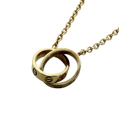 CARTIER カルティエ ネックレス ベビーラブ LOVE ジュエリー アクセサリー Au750 18金YG K18イエローゴールド レディース 約6.7g【中古品】