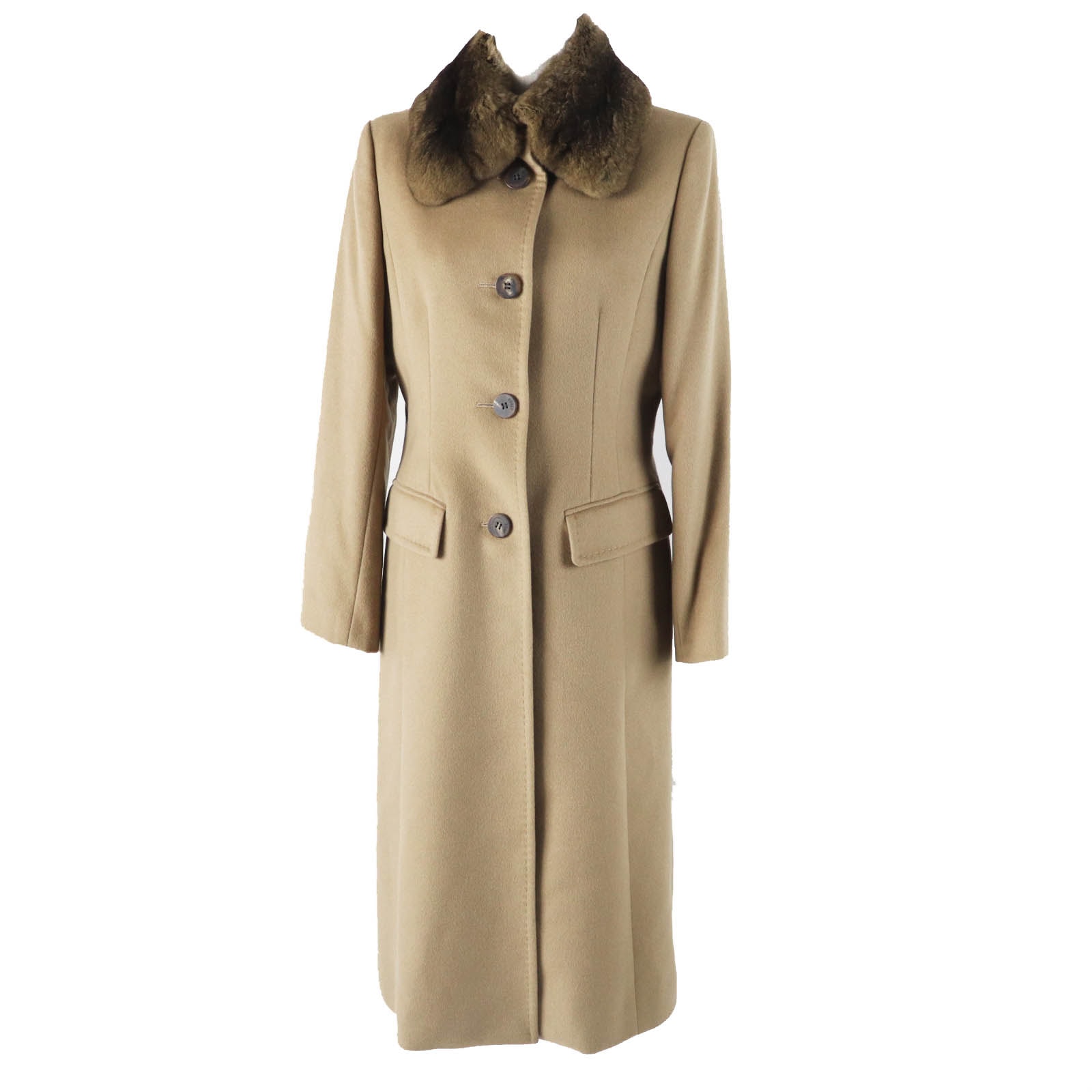 極美品 フォクシー
 コート ベージュ レディース 40