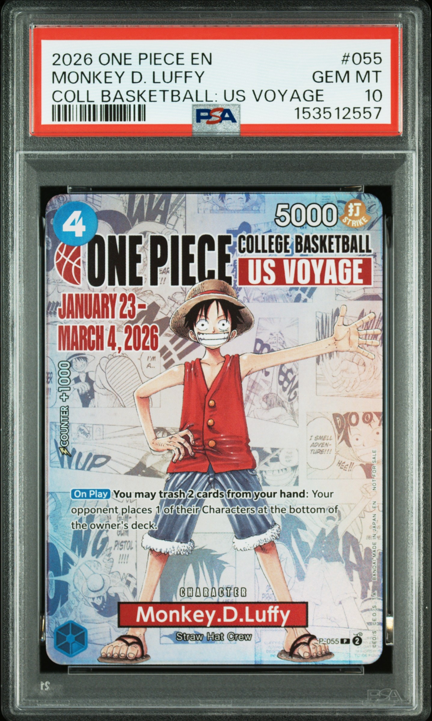 【PSA10】バスケ モンキー D ルフィ ワンピースカード 大学 U ① PSA10】バスケ モンキー D ルフィ ワンピースカード 大学 USA - メルカリ