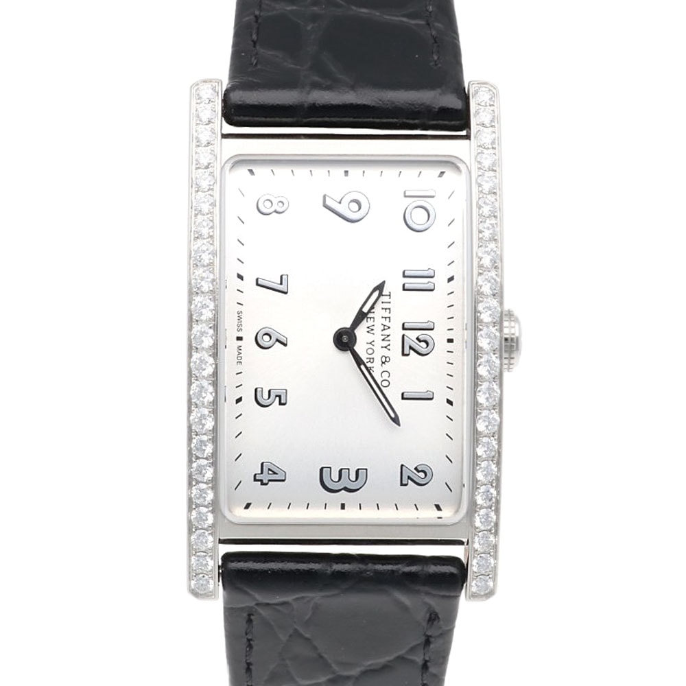 ティファニー イーストウエスト 腕時計 時計 ステンレススチール 60558027 クオーツ レディース 1年保証 TIFFANY&Co.  中古