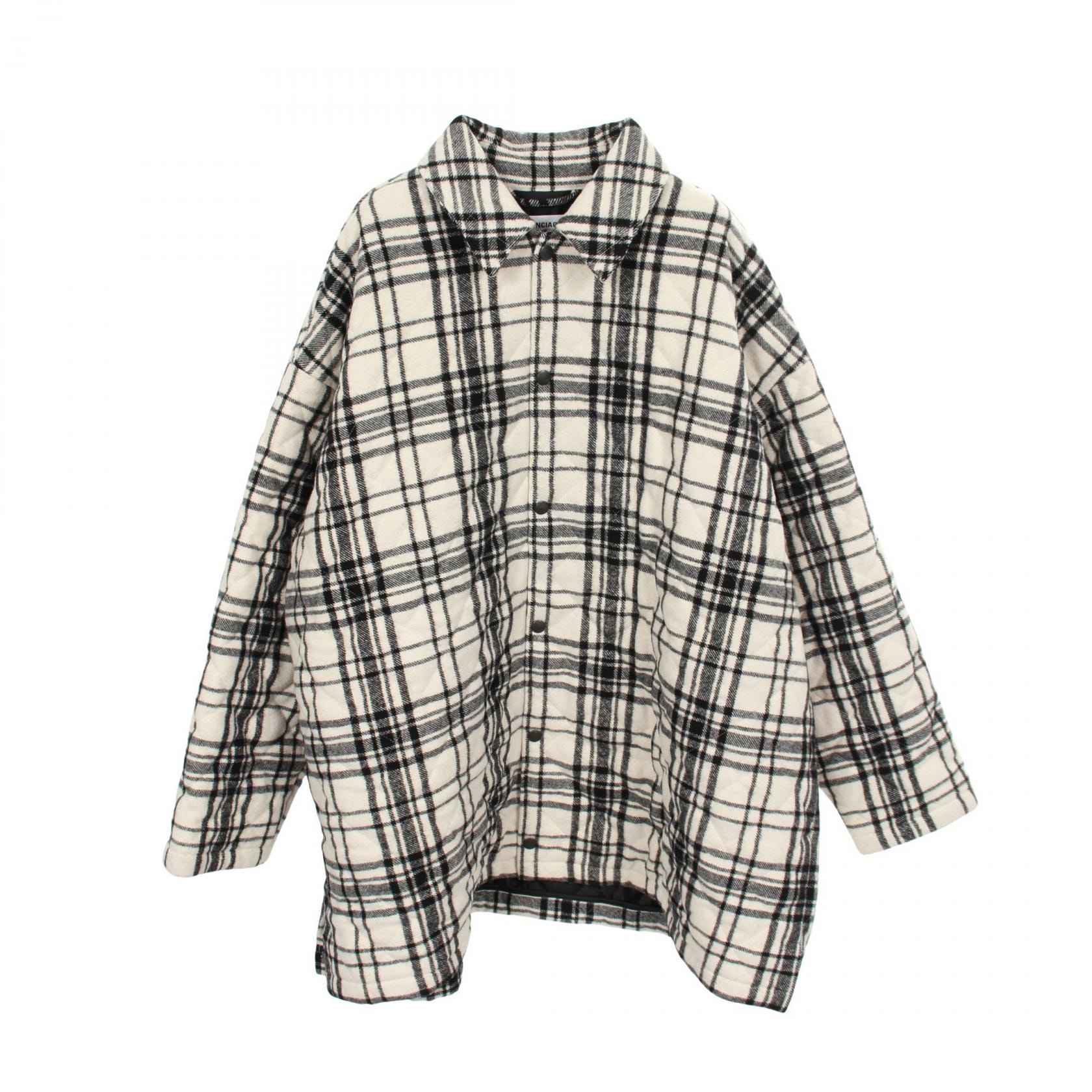 バレンシアガ BALENCIAGA 衣料品 アウター ウール メンズ ホワイト系 / ブラック系 【中古】