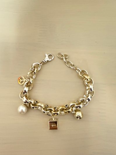 Stussy Spring 24 Jewelry Icon Charm Bracelet "Sterling Silver"