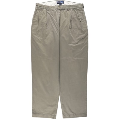 古着 ラルフローレン Ralph Lauren POLO by Ralph Lauren ANDREW PANT ツータック チノパンツ メンズw35相当/eaa664681