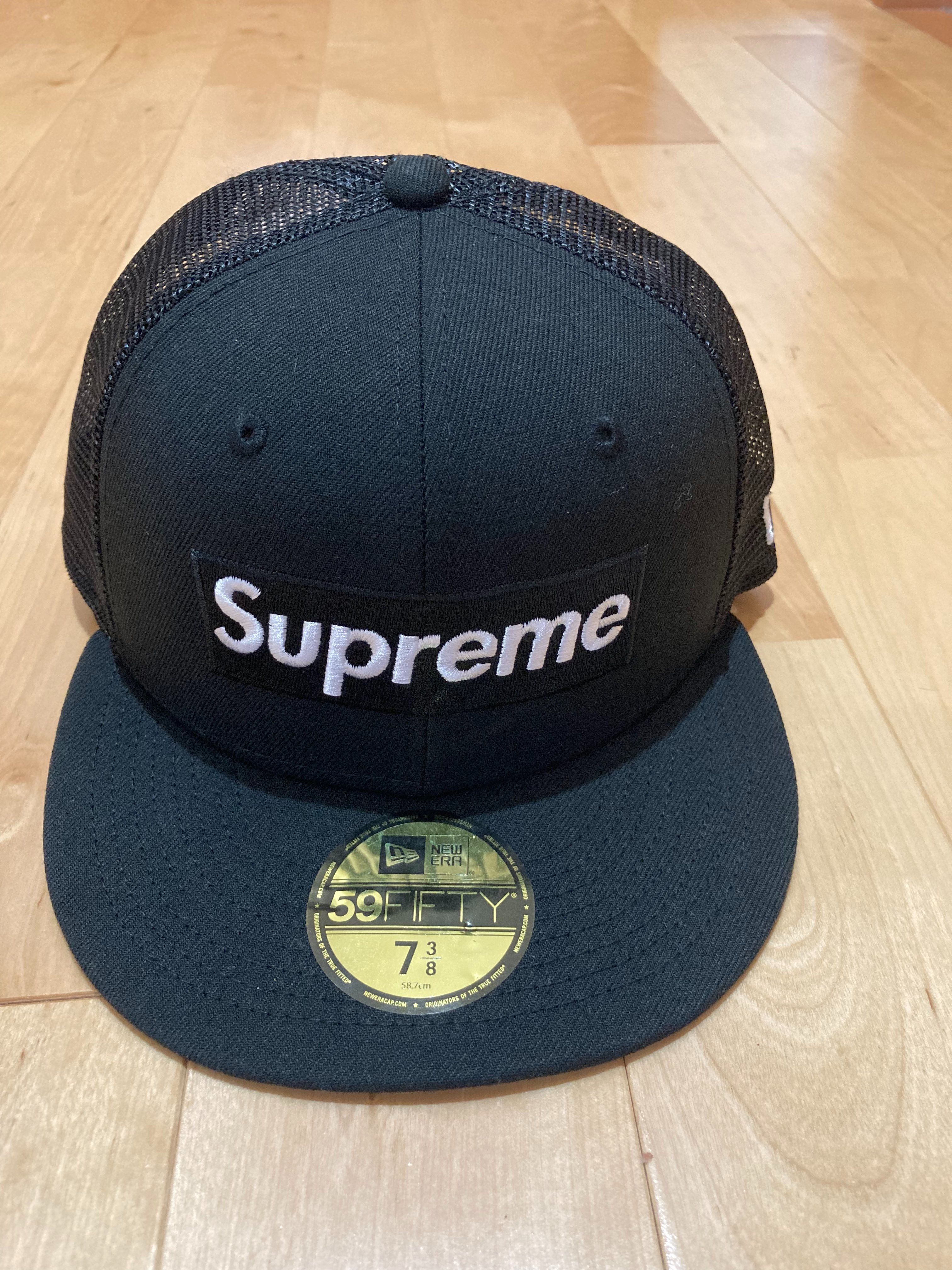 Supreme Box Logo Mesh Back New Era "Black" (22SS)