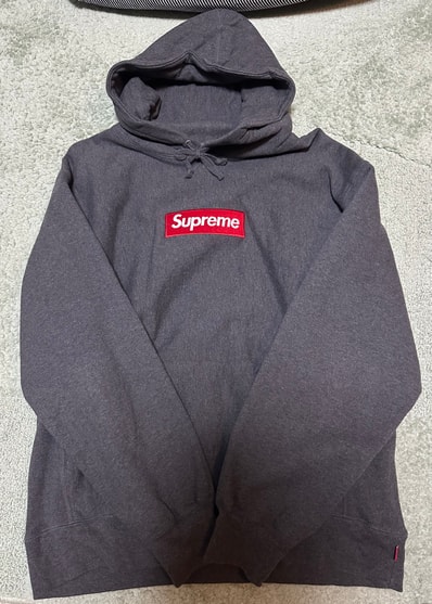 Supreme Box Logo Hooded Sweatshirt "Charcoal" (21FW)
