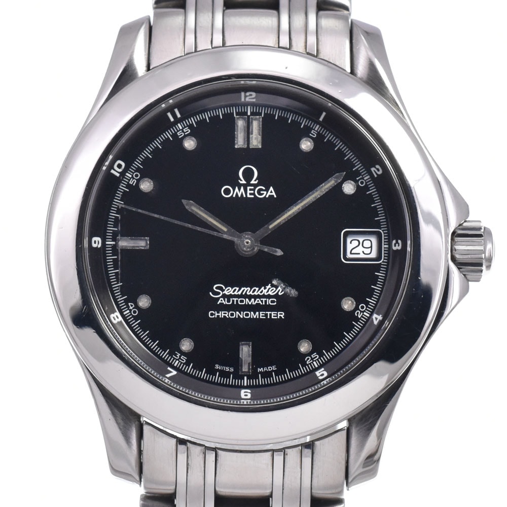 オメガ OMEGA 2501.50 シーマスター ブラック 自動巻き メンズ 腕時計 O#148767