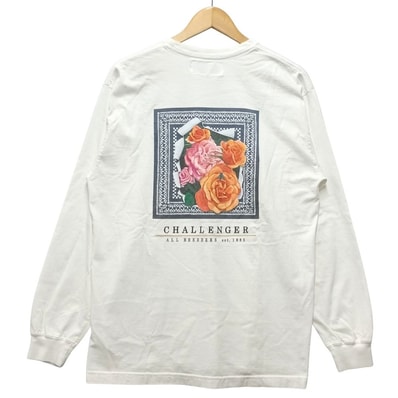CHALLENGER チャレンジャー L/S ROSE BANDANA TEE ローズ バンダナ プリント 長袖Tシャツ 54751
