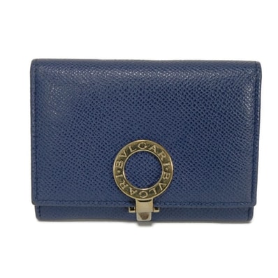 BVLGARI ブルガリ ロゴ クリップ カードホルダー 二つ折り コンパートメント パスケース RFID ICチップ ブルガリブルガリ ブルーダリア カードケース 363322