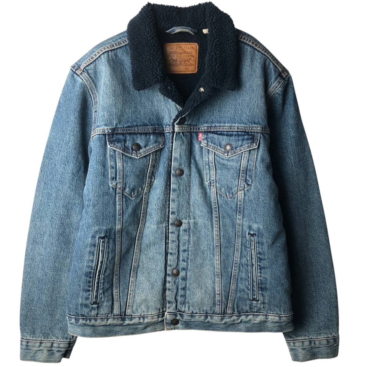古着 リーバイス Levi's 中綿入り デニムボアジャケット メンズL相当/eaa645698