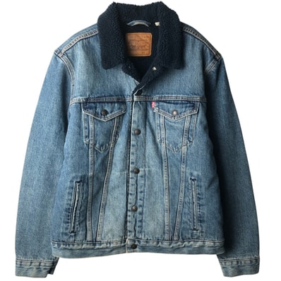 古着 リーバイス Levi's 中綿入り デニムボアジャケット メンズL相当/eaa645698