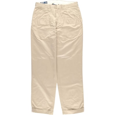 古着 ラルフローレン Ralph Lauren POLO by Ralph Lauren ツータック スラックスパンツ メンズw35相当/eaa611828