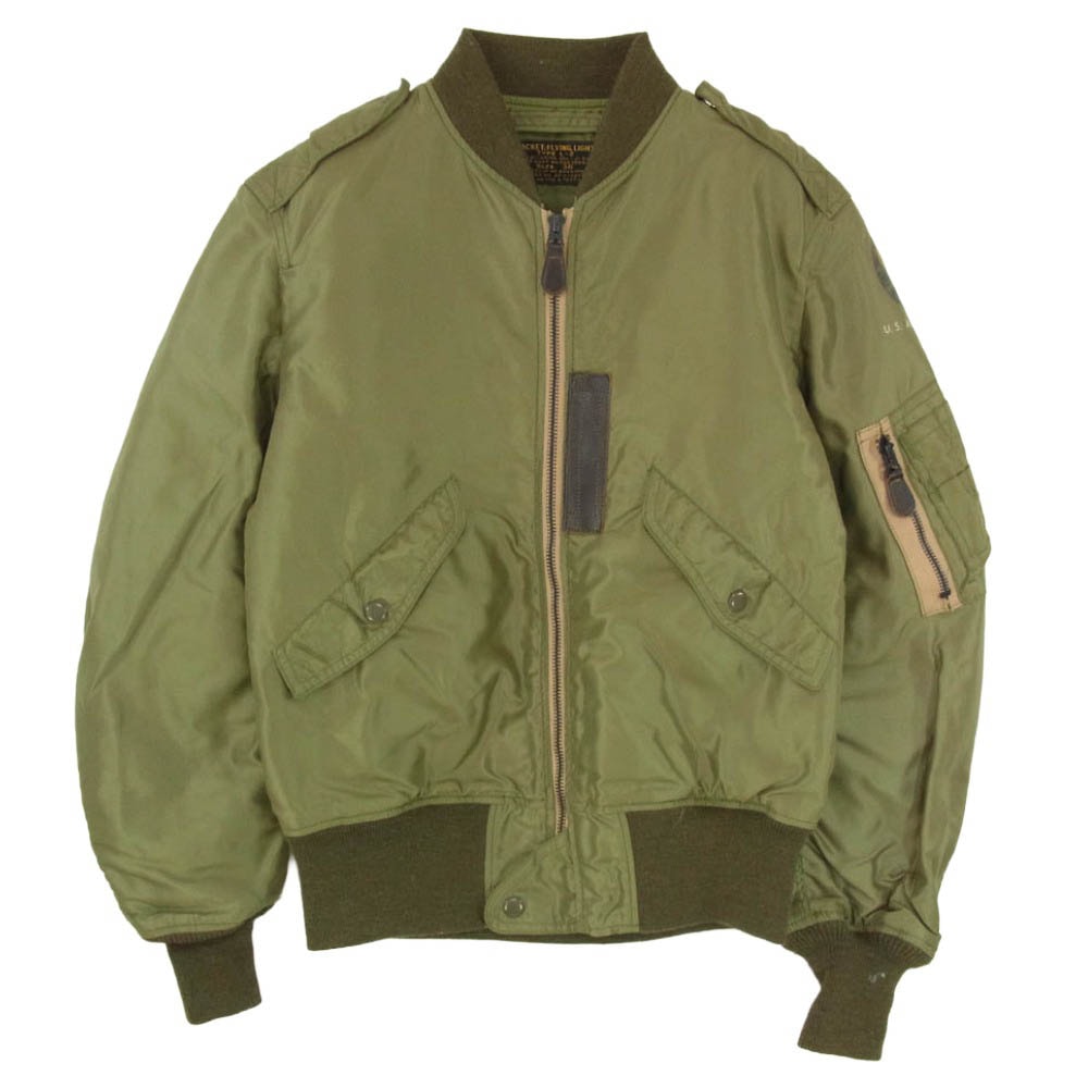 The REAL McCOY'S ザリアルマッコイズ MIL-J-5391 L-2B US AIR FORCE フライトジャケット モスグリーン系 36【中古】