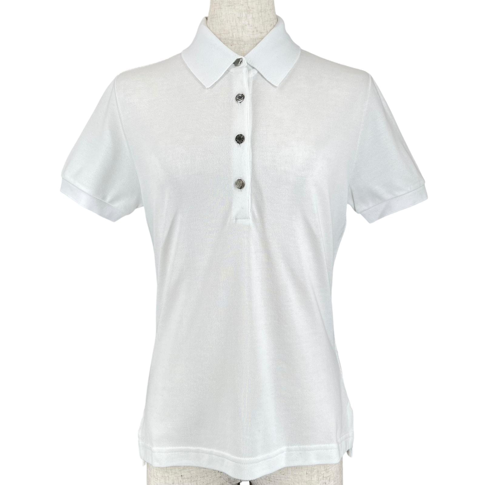 未使用品 エルメス 半袖ポロシャツ ホワイト レディース S