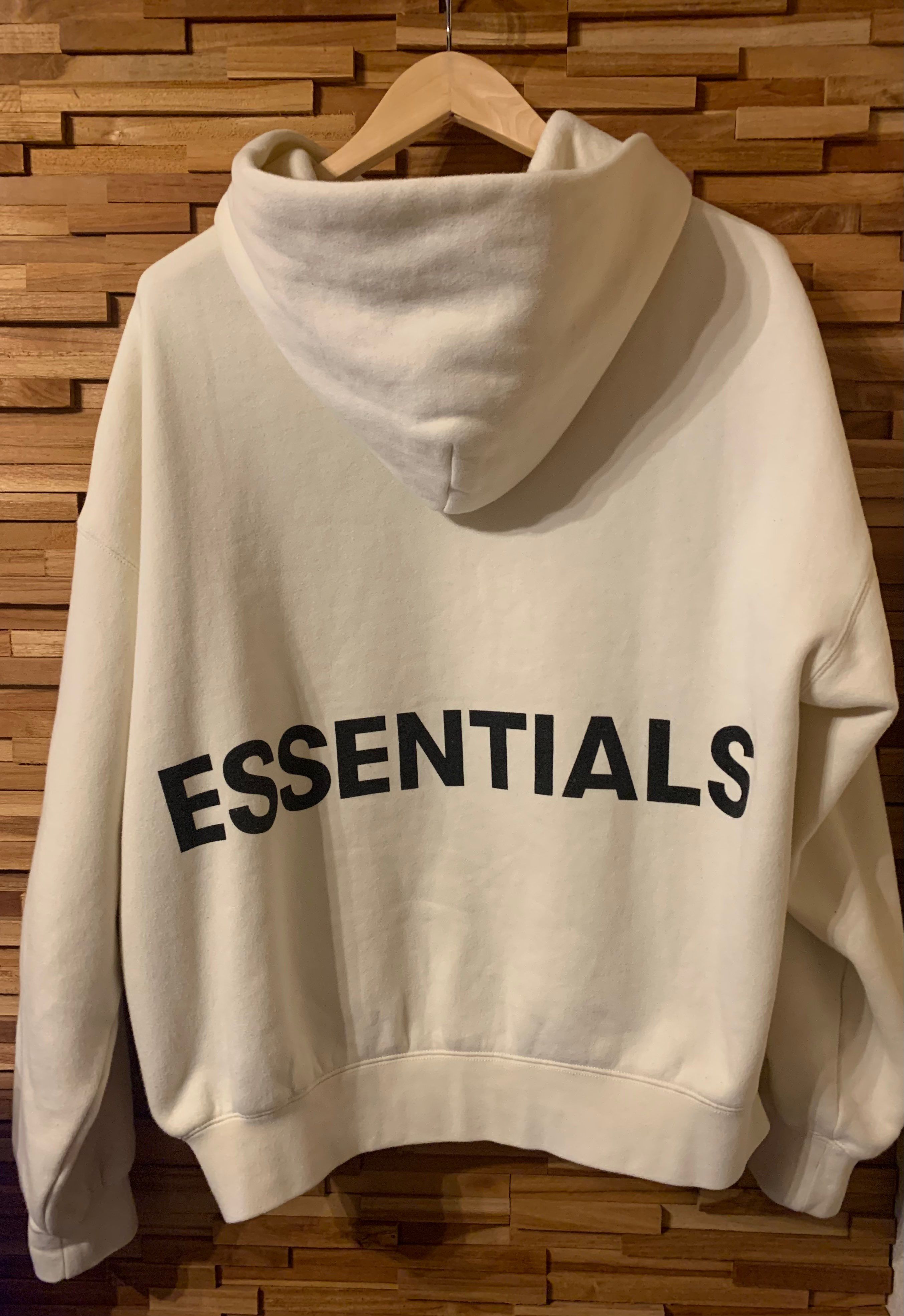 FEAR OF GOD Essentials Graphic Pullover Hoodie "White"