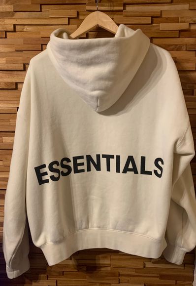 FEAR OF GOD Essentials Graphic Pullover Hoodie "White"