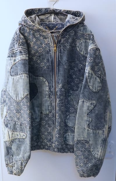 Louis Vuitton x NIGO MONOGRAM PATCHWORK DENIM HOODIE "Denim"