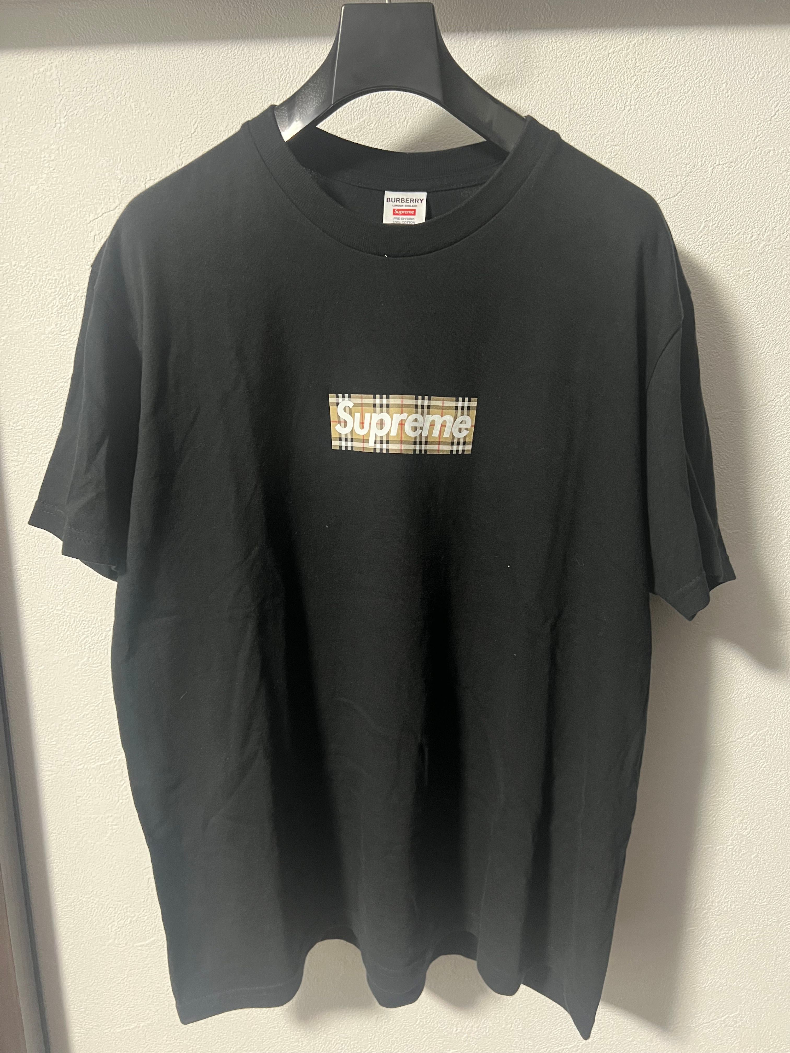 Supreme / Burberry Box Logo Tee "Black"