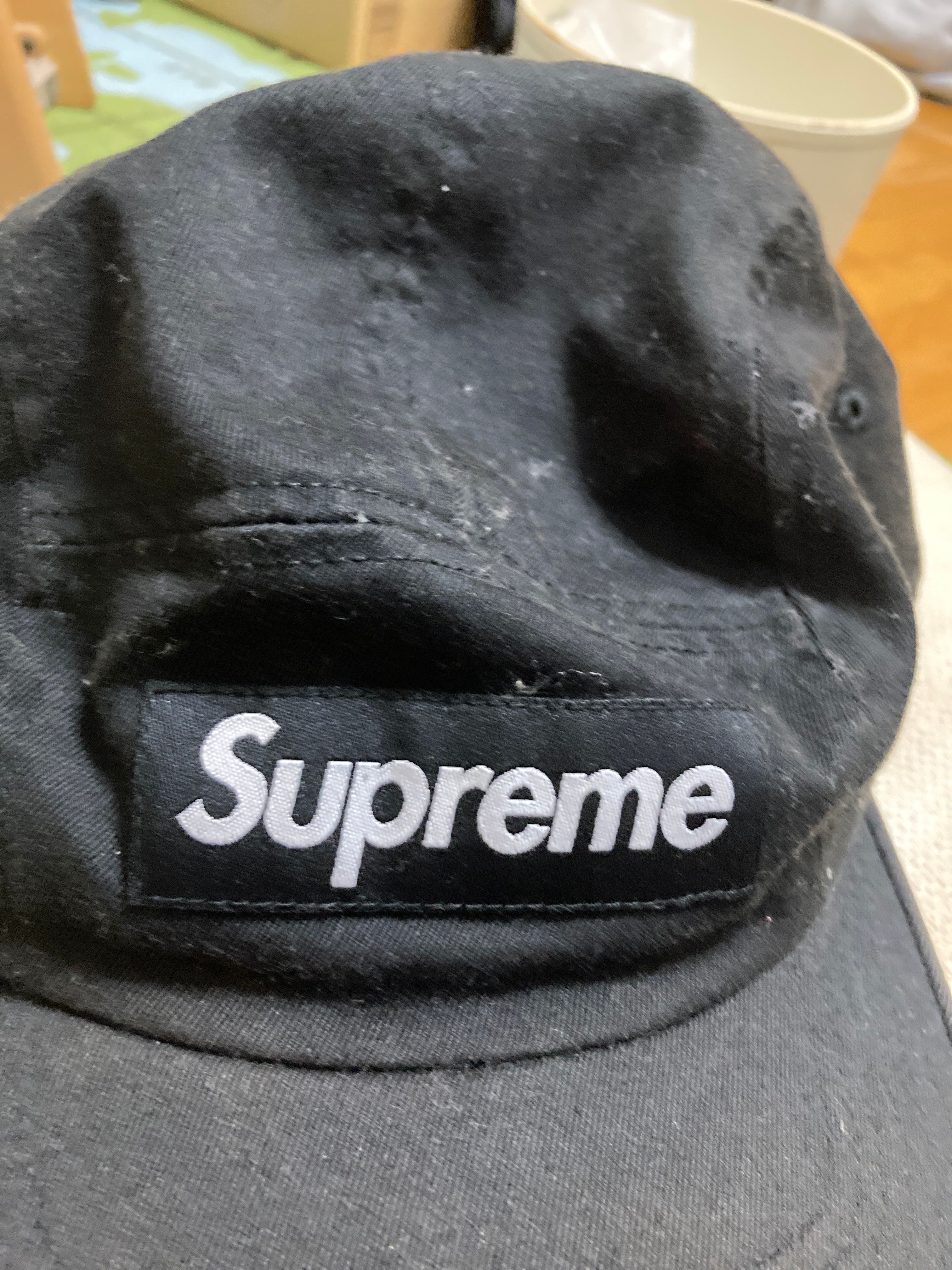 Supreme Glow Ripstop Camp Cap "Black"