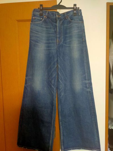 CELINE Middle Rise Flare Surf Jeans "Dark Union Wash Denim"