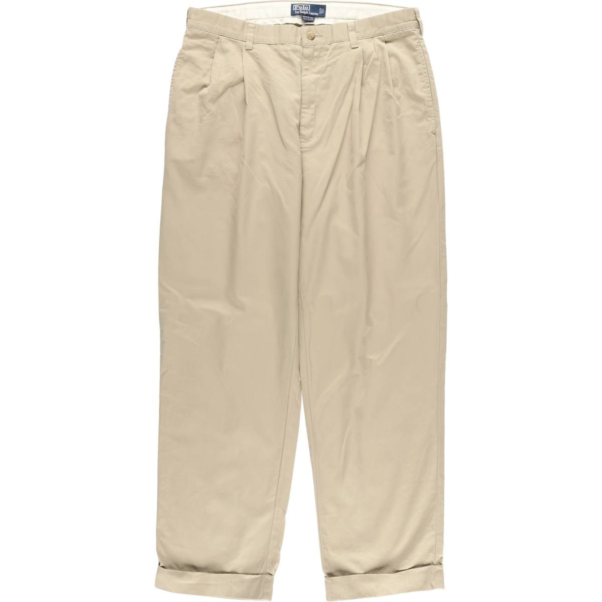 古着 ラルフローレン Ralph Lauren POLO by Ralph Lauren HAMMOND PANT ツータック チノパンツ メンズw33相当/eaa533156
