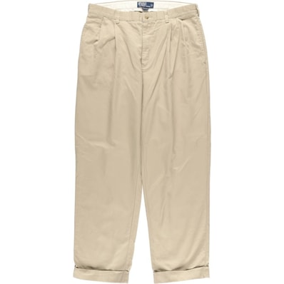 古着 ラルフローレン Ralph Lauren POLO by Ralph Lauren HAMMOND PANT ツータック チノパンツ メンズw33相当/eaa533156