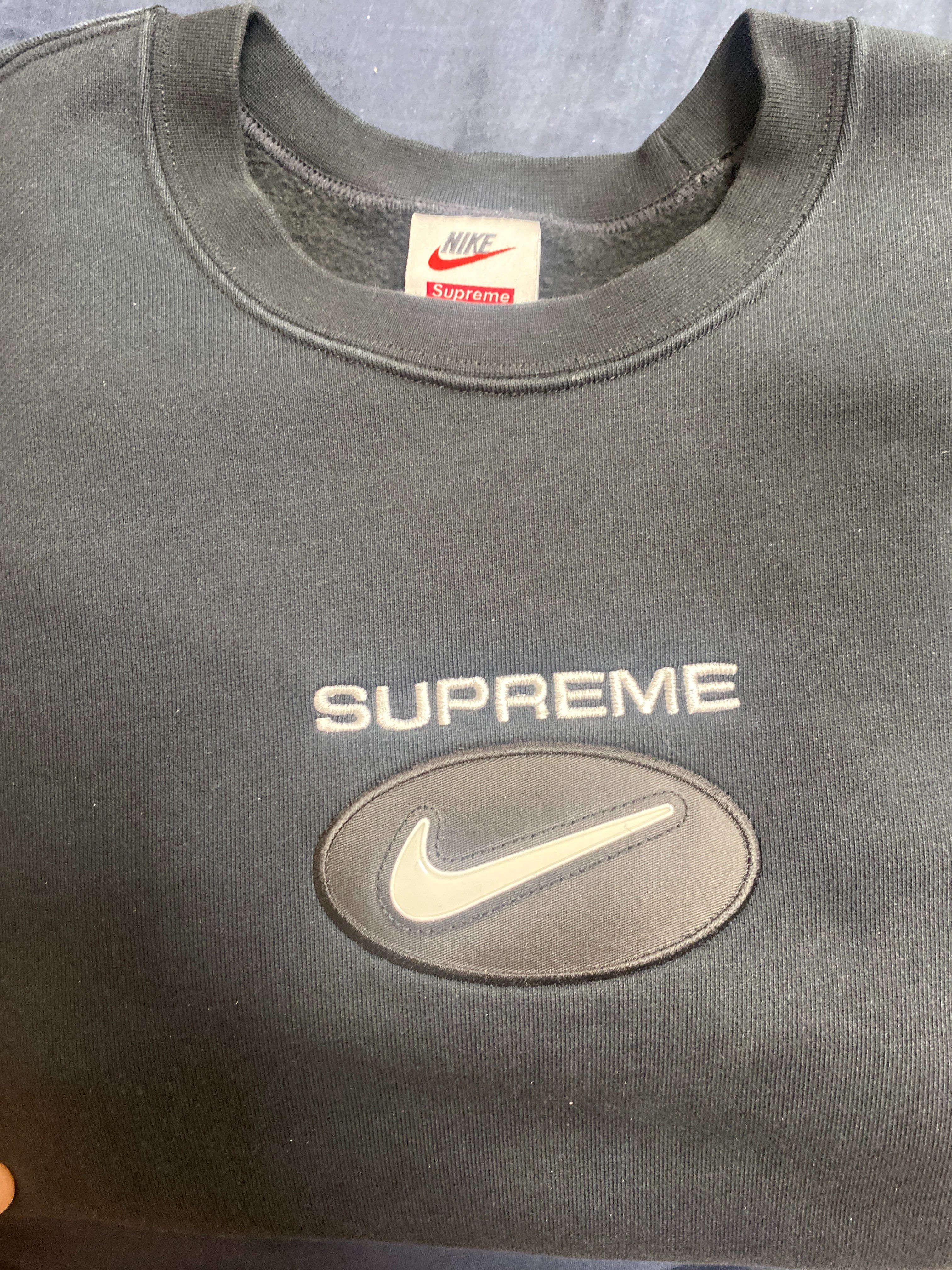 Supreme / Nike Jewel Crewneck "Black"