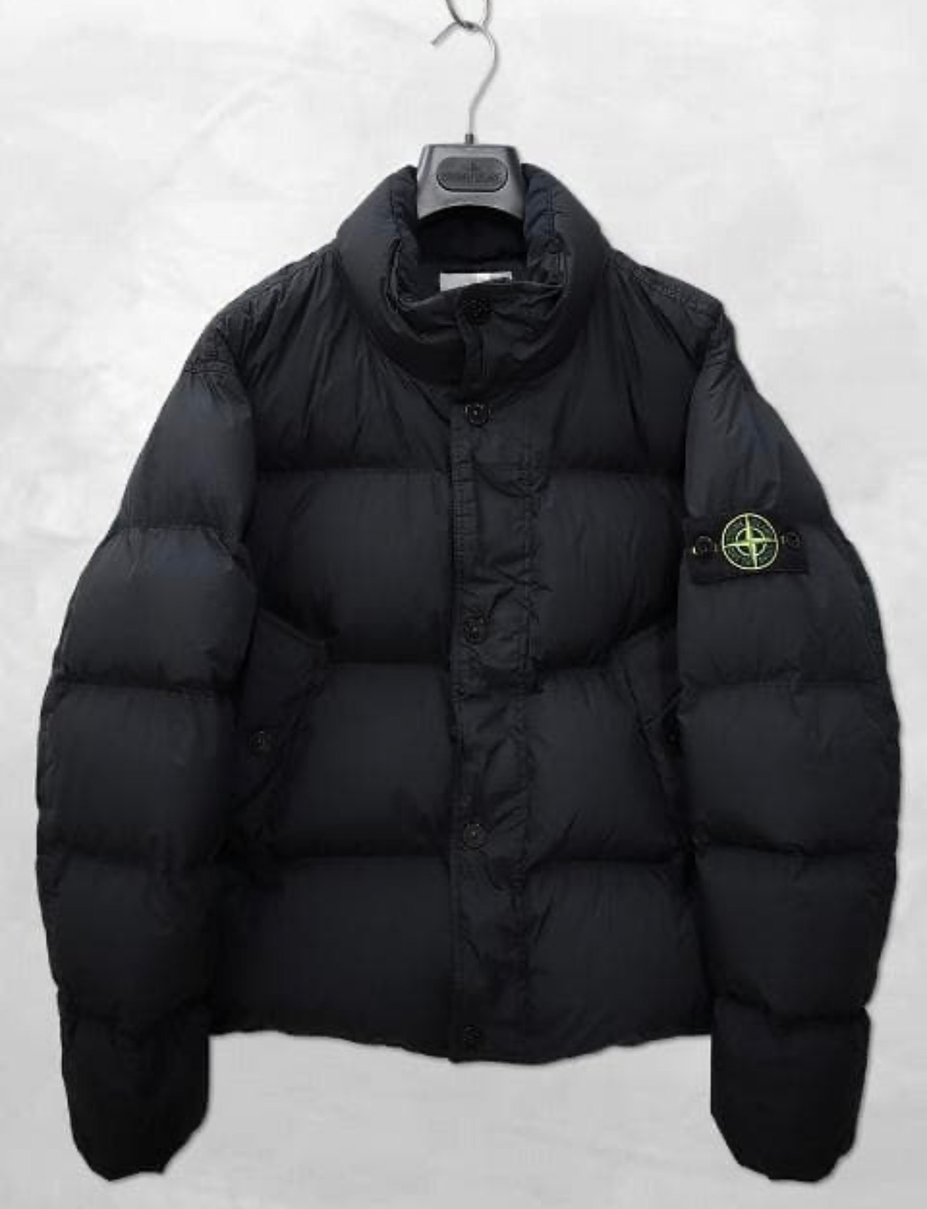 Stone Island 4100010 Crinkle Reps Ny Recycled Nylon "Black"