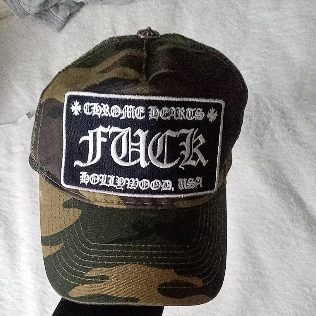Chrome Hearts Tracker Cap Fuck Camouflage "Green/Brown"