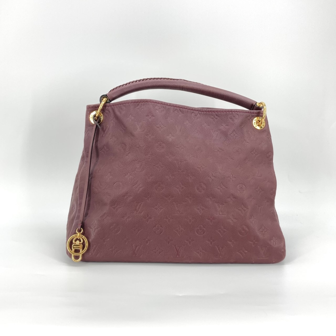 LOUIS VUITTON(ルイ・ヴィトン) モノグラムアンプラント アーツィーMM レザー ゴールドOリング M94047 トートバッグ レッド×ゴールド