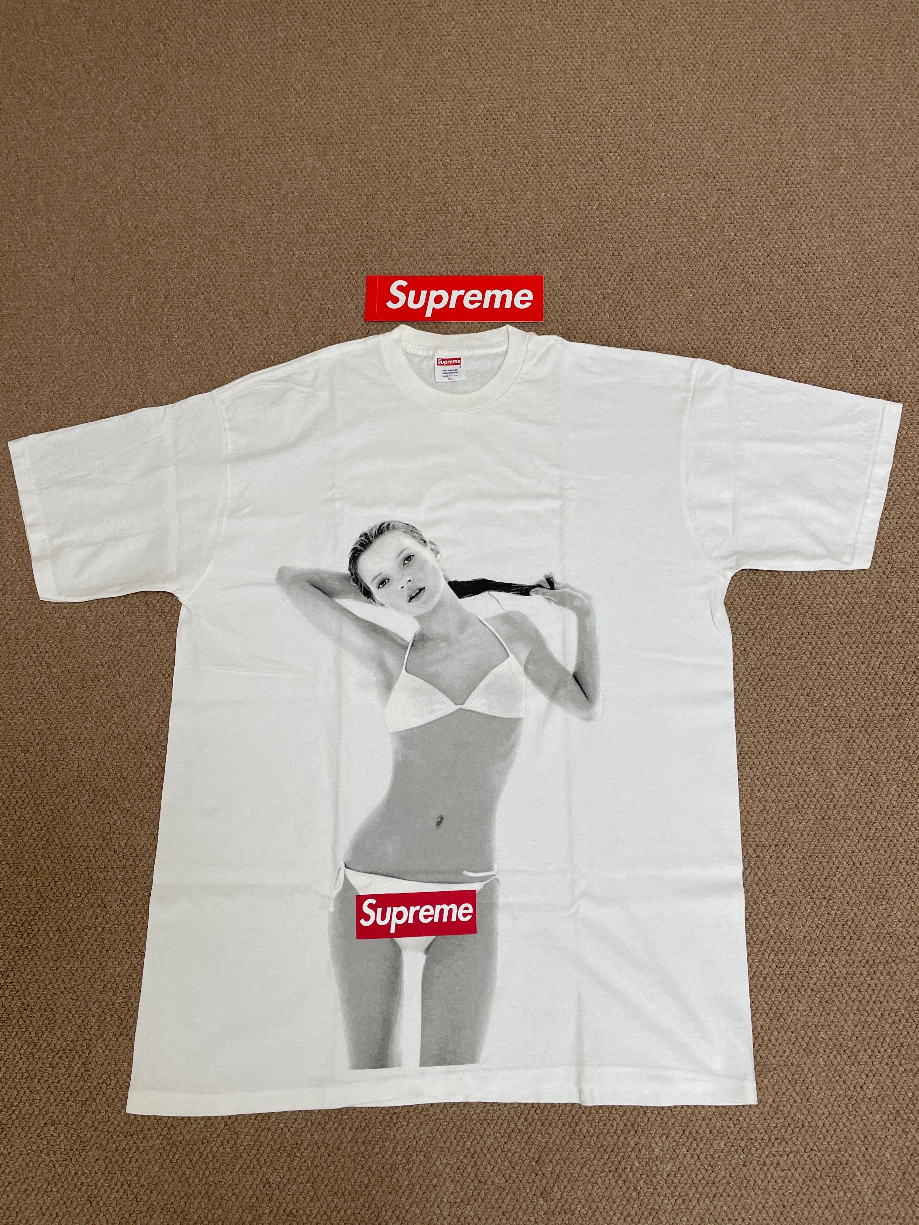 Supreme 10th Anniversary Kate Moss Tee "White"