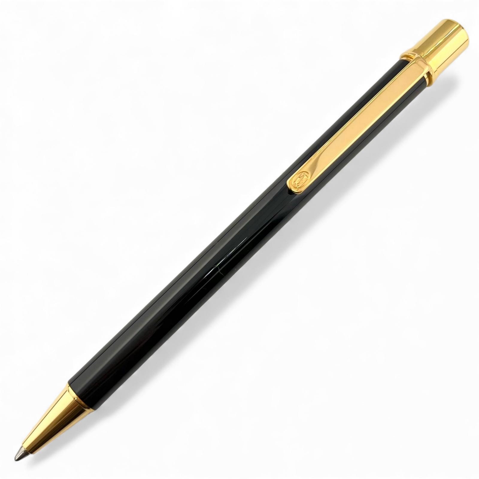 極美品 カルティエ ボールペン ブラック メンズ