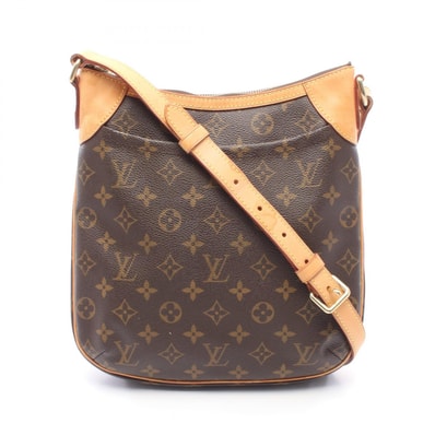 ルイ・ヴィトン LOUIS VUITTON オデオンPM ショルダーバッグ バッグ PVCコーティングキャンバス レザー モノグラム レディース ブラウン系 M56390 【中古】