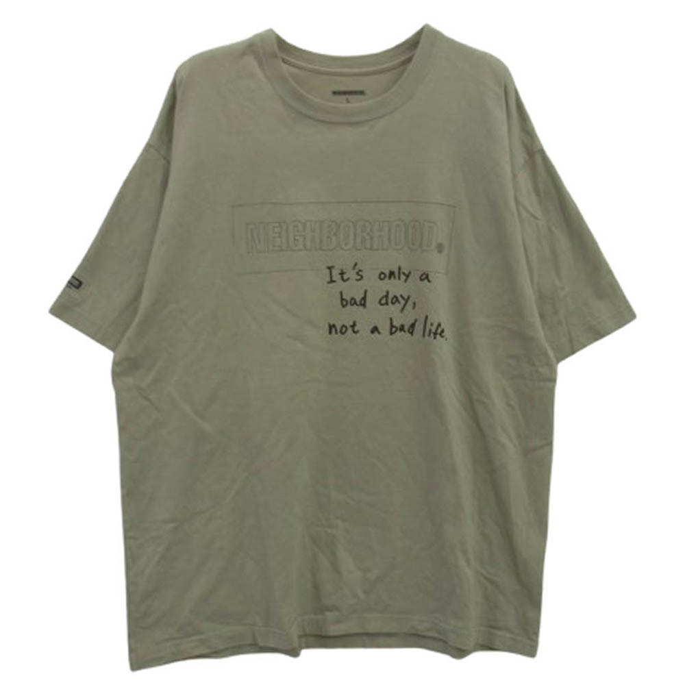 NEIGHBORHOOD ネイバーフッド Tシャツ 22SS 221PCNH-ST14 NH-14 / C-TEE.SS It's only a bad day, not a bad life. クルーネック ショートスリーブ 半袖 Tシャツ 【中古】