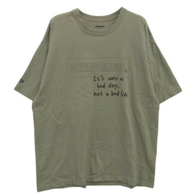 NEIGHBORHOOD ネイバーフッド Tシャツ 22SS 221PCNH-ST14 NH-14 / C-TEE.SS It's only a bad day, not a bad life. クルーネック ショートスリーブ 半袖 Tシャツ 【中古】